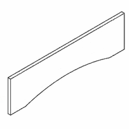 York Laurel Paint V549RA: Roman Arch Valance: Assembled Kitchen Cabinets