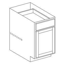 York Midnight Paint B18: Base Cabinet: Assembled Kitchen Cabinets