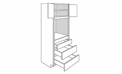 York Oven Cabinets with Shelf