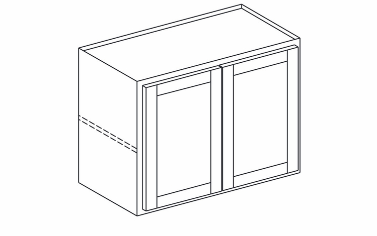 York Palmetto Paint W3624: Bridge Wall Cabinet: Assembled Kitchen Cabinets