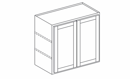 York Seabreeze Paint W3630: Double Door Wall Cabinet: Assembled Kitchen Cabinets