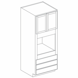 York Seaport Paint OC339624: Oven Cabinet Shelf not included: Assembled Kitchen Cabinets