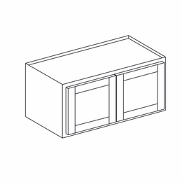 York Seaport Paint W2415DD: Bridge Wall Cabinet: Assembled Kitchen Cabinets