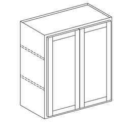 York Seaport Paint W2736: Double Door Wall Cabinet: Assembled Kitchen Cabinets