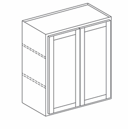 York Seaport Paint W3636: Double Door Wall Cabinet: Assembled Kitchen Cabinets