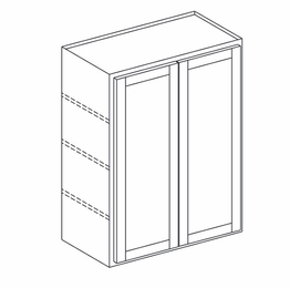 York Seaport Paint W3642: Double Door Wall Cabinet: Assembled Kitchen Cabinets