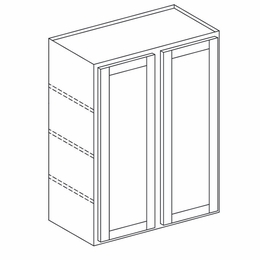 York Seaport Paint W4242: Double Door Wall Cabinet: Assembled Kitchen Cabinets