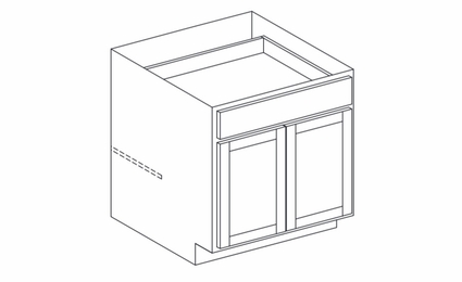 York Stonybrook Paint B33: Base Cabinet: Assembled Kitchen Cabinets