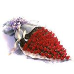 100 red rose just because 