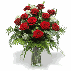  12 Classic Red Roses 