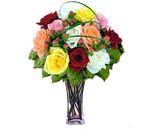 12 Mixed Designer Long Stem Roses 