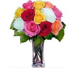 12 Mixed Long Stem Roses
