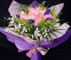 12 Pink Roses
