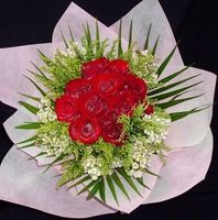 12 Red Roses Hand bouquet
