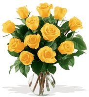 12 Yellow Roses