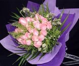 24 Pink Roses bouquet