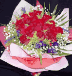 24  red roses bouquet