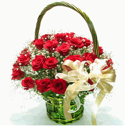24 Rose Basket