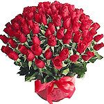 Valentine large Roses Basket 100 red roses
