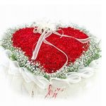 99 Red-roses Heart Shape