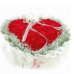 99 Red-roses Heart Shape
