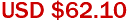 USD $62.10