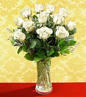 A Dozen White Rose Bouquet