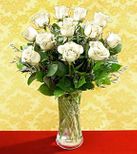 A Dozen White Rose Bouquet