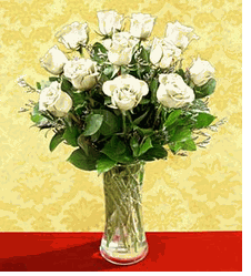 A Dozen White Rose Bouquet
