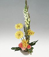 A stylized design in harvest colors