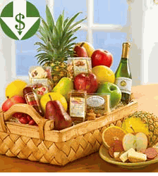 Abundant Fruit and Gourmet Basket  
