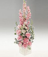 Baby arrangement for a baby girl.