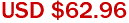 USD $62.96