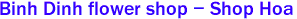 Binh Dinh flower shop - Shop Hoa