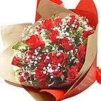 Bouquet of 12 Red Roses 