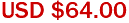 USD $64.00