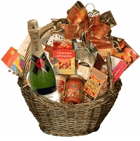Champagne and assorted gourmet Tet Gifts