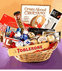 Chocolate gift basket 