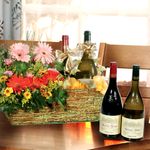 Christmas Wine Gift Basket   