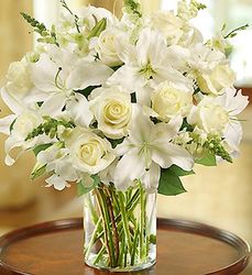 Classic All-White Arrangement 
