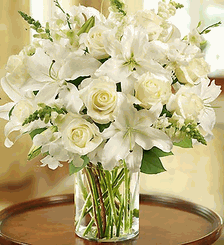 Classic All-White Arrangement 