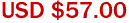 USD $57.00