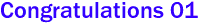 Congratulations 01