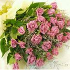 Dark pink rose bouquet 24