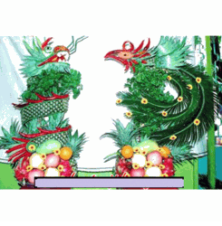 Dragon Fruits Arragement 1 pair male and female
