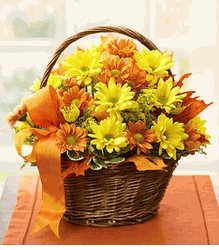 Fall Daisy Basket 