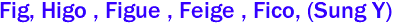 Fig, Higo , Figue , Feige , Fico, (Sung ) 