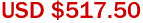 USD $517.50