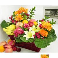 Flower fruit basket