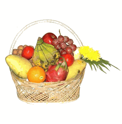 Fresh fruit gifts basket